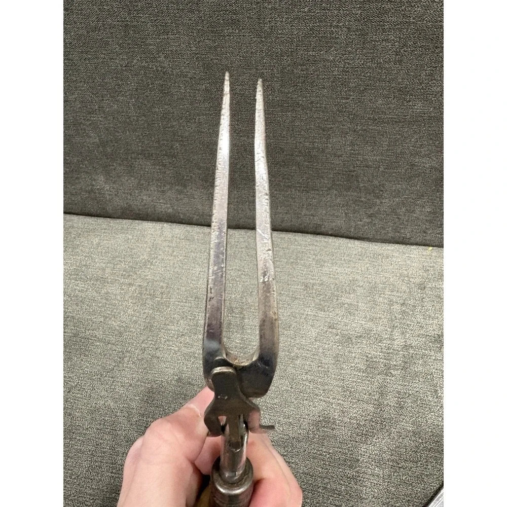 Vintage Everbrite Knife Company England Antlered Handled Meat‎ Carving Set